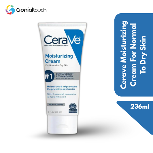 Cerave Moisturizing Cream For Normal To Dry Skin 236ml