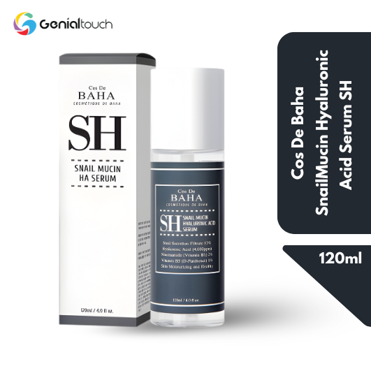 Cos De Baha Snail Mucin Hyaluronic Acid Serum Sh (120ml)