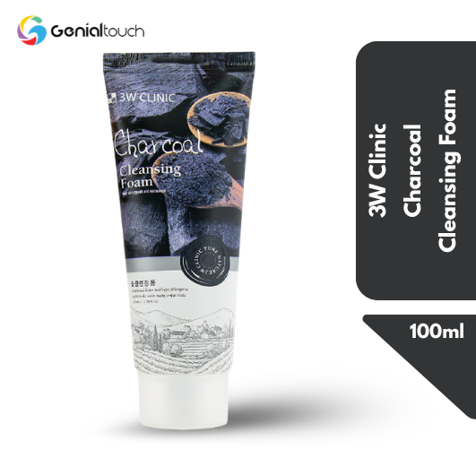 3W Clinic Charcoal Cleansing Foam 100ml
